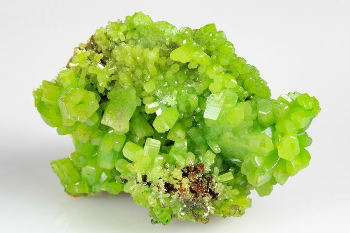 Apple-Green Pyromorphite Crystal Cluster - China #179804